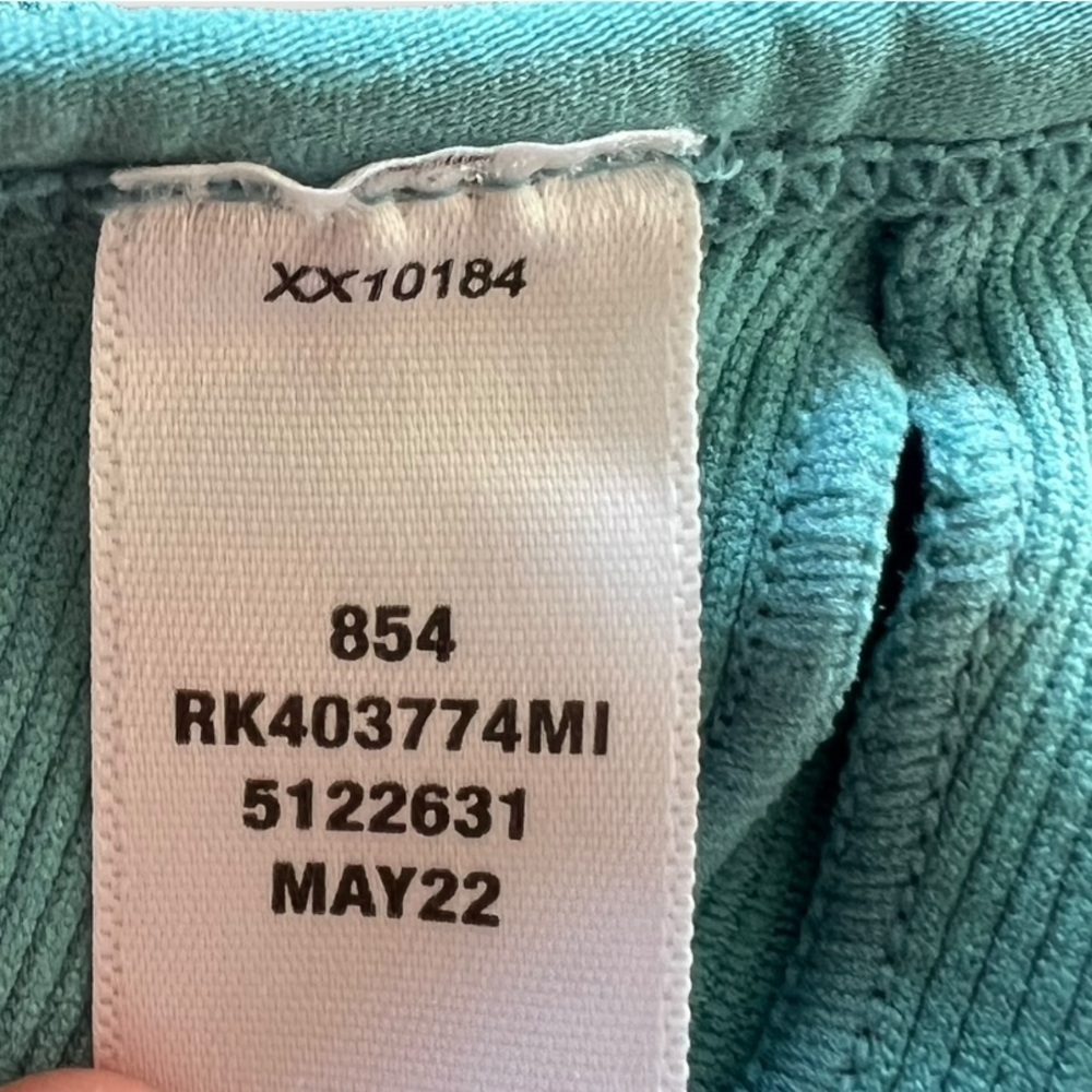Z by Zella athletica athletic sports bra blue green small stretch - Picture 6 of 7